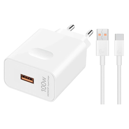 Оригинално зарядно Honor SuperCharge 100W с кабел
