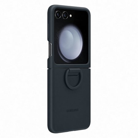 Silicone Cover кейс with Ring за Samsung Galaxy Z Flip 5 - Indigo