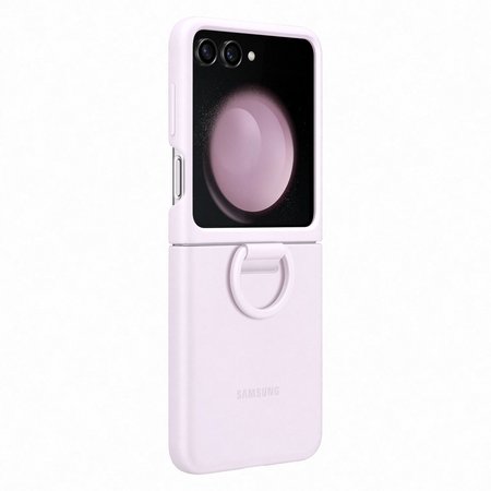 Silicone Cover кейс with Ring за Samsung Galaxy Z Flip 5 - Lavender