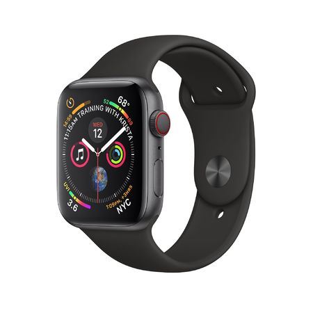 Apple Watch Space Gray Aluminum Case/Black Band 40mm Series 4 GPS + Cellular
