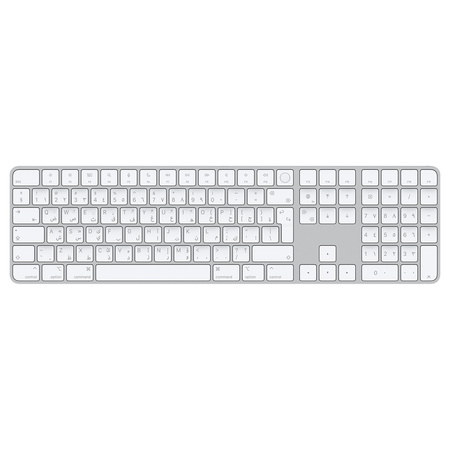 Безжична клавиатура Apple Magic Keyboard with Touch ID and Numeric Keypad - White 
