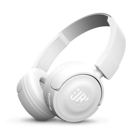 Bluetooth слушалки JBL T450BT headphones - white