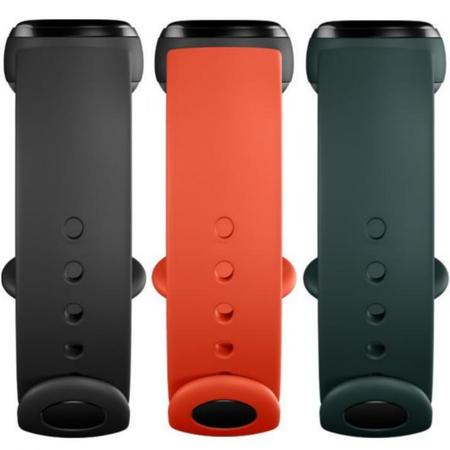 Каишка за Xiaomi Mi Band 6 - black, orange, teal (3 бр)
