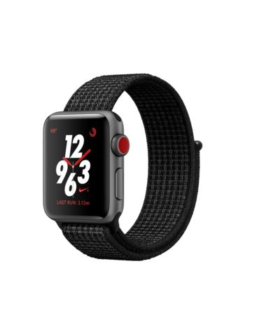 Apple Watch Gray Case with Black/Pure Nike Loop 38mm Series 3 GPS + Cellular