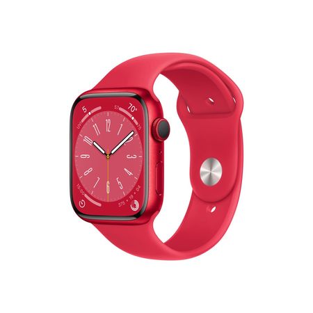 Apple Watch Series 8 GPS + Cellular 45mm Red Aluminium Case with Red Sport Band