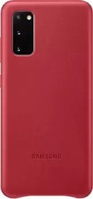 Кожен кейс Leather Cover за Samsung Galaxy S20 - Red