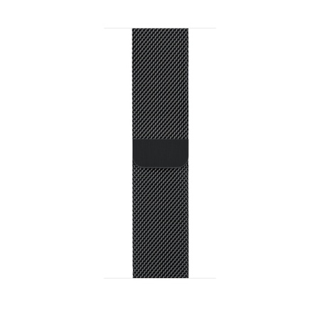 space black stainless steel milanese loop