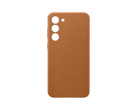 Кожен кейс Leather Cover за Samsung Galaxy S23+ plus - Camel