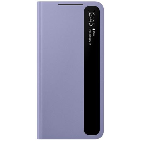 Smart Clear View Cover калъф за Samsung Galaxy S21 - Violet