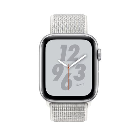 apple watch nike  silver aluminium case with summit white nike sport loop