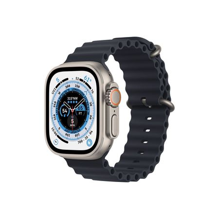 Apple Watch Ultra GPS + Cellular 49mm Titan Case with Midnight Ocean Band