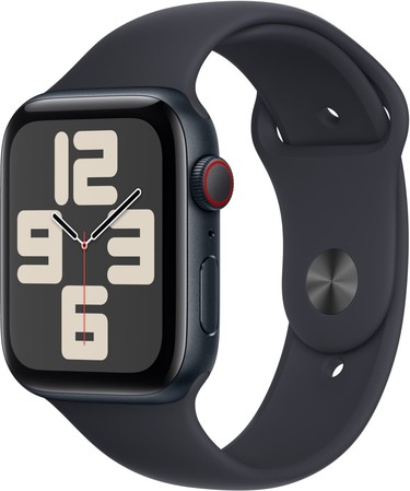 Apple Watch SE (2023) GPS + Cellular 44mm Midnight Aluminum Case with Midnight Sport Band