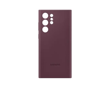 Silicone Cover кейс за Samsung Galaxy S22 Ultra - Burgundy