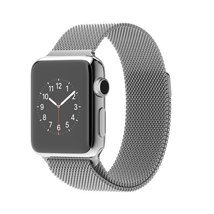 44mm space black milanese loop