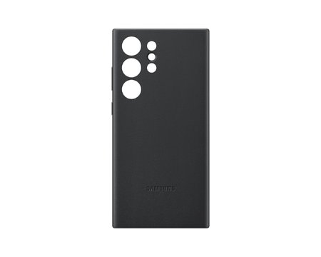 Кожен кейс Leather Cover за Samsung Galaxy S23 Ultra - Black