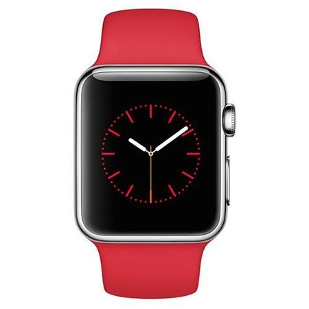 Watch Stainless Steel Red Sport band 38mm