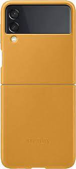 Leather Cover кейс за Samsung Galaxy Z Flip 3 - Mustard