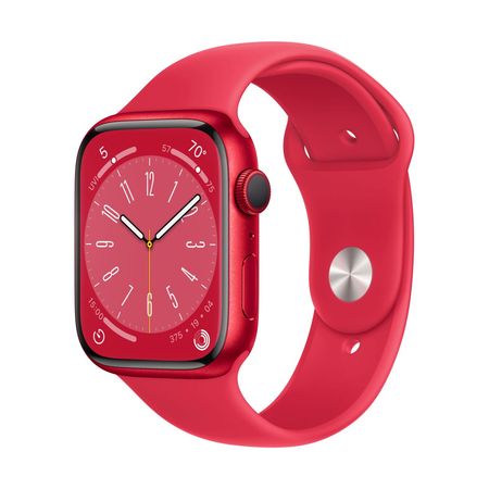 Apple Watch Series 8 GPS 45mm Red Aluminium Case with Red Sport Band