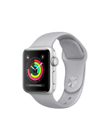 apple watch 3 silver aluminum fog sport