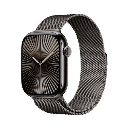 Apple Watch Series 10 GPS + Cellular 46mm Slate Titanium Case with Slate Milanese Loop