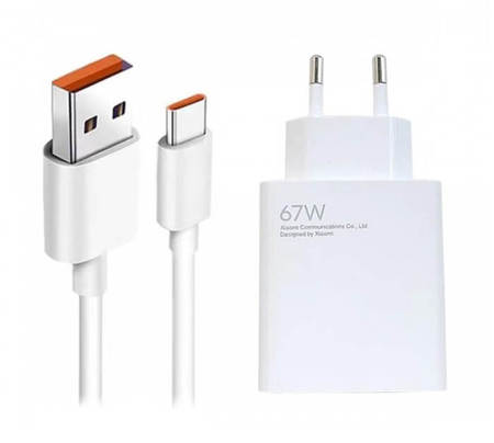 Оригинално зарядно Xiaomi 67W Charging Combo за Xiaomi Redmi Note 12 Pro