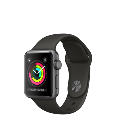 Apple Watch Space Gray Aluminum Case with Gray Band 38mm Series 3 GPS