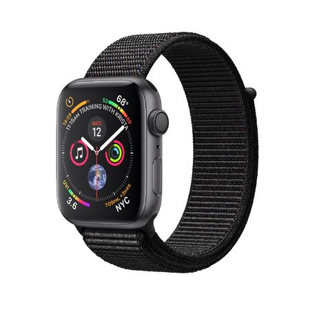 Apple Watch Space Gray Aluminum Case with Black Sport Loop 40mm Series 4 GPS