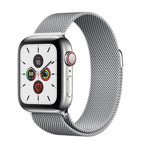 Apple Watch Stainless Steel Case with Milanese Loop 44mm Series 5 GPS + Cellular