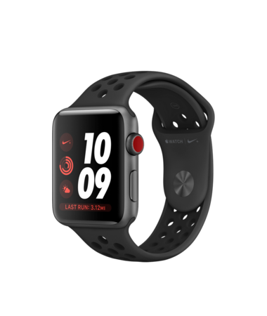 Apple Watch Gray Case with Anthracite/Black Nike Band 42mm Series 3 GPS + Cellular
