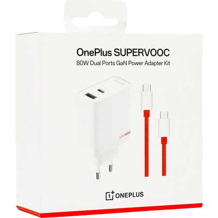Оригинално зарядно за OnePlus 11R SuperVOOC Dual Ports GaN Power Adapter (80W)