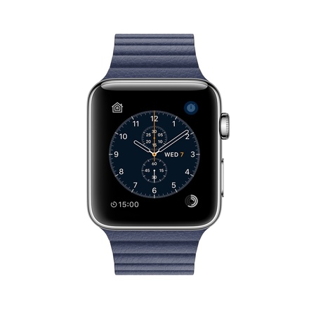 midnight blue leather loop
