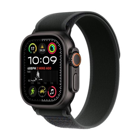Apple Watch Ultra 2 GPS + Cellular 49mm Black Titan Case with Black Trail Loop