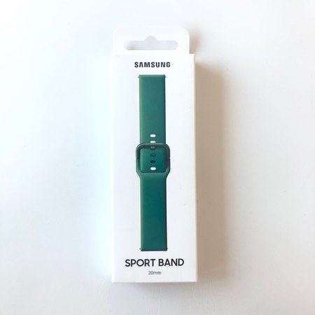 Силиконова каишка за Samsung Galaxy Watch Active R500 20mm - Vivid Green