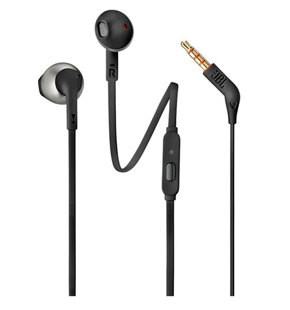 Слушалки JBL T205 In-ear headphones - black