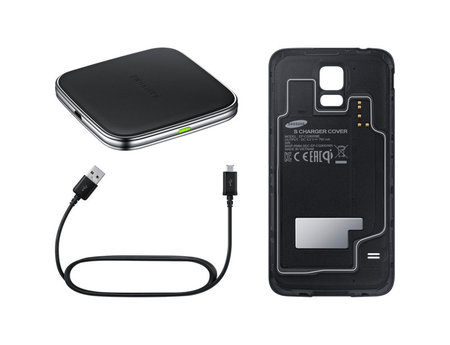 KIT Wireless Charging Pad + Wireless Cover за Galaxy S5