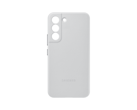 Кожен кейс Leather Cover за Samsung Galaxy S22 - Light Gray