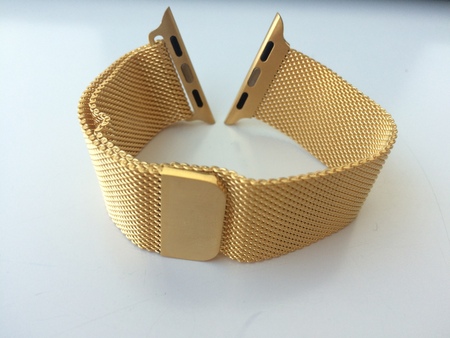 44mm gold milanese loop