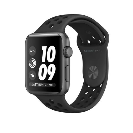 Space Gray Aluminum Anthracite/Black Nike Sport 42mm Series 2