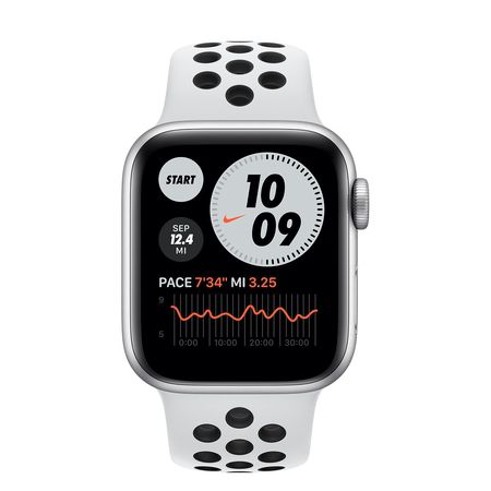 Apple Watch Silver Case with Nike Pure Platinum Sport band 40mm Series 6