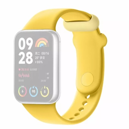 Каишка за Xiaomi Mi Band 8 Pro - TPU Quick Release Strap Lemon Yellow