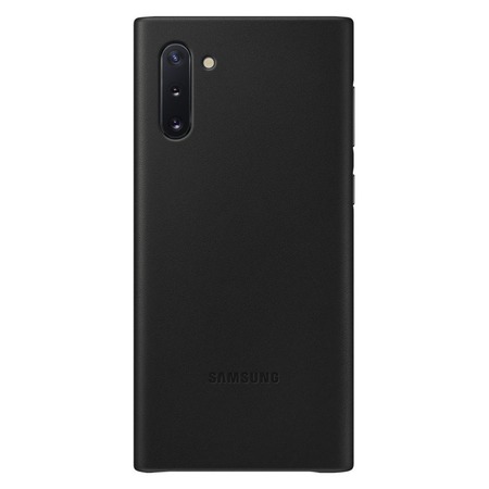 Кожен кейс Leather Cover за Samsung Galaxy Note 10 - black
