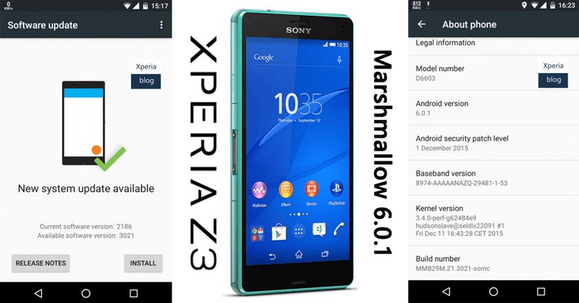 Marshmallow за всички Xperia Z2 и Z3