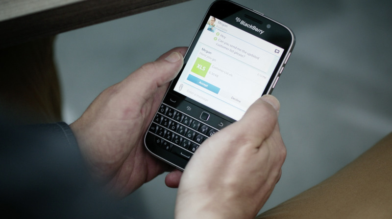 С BlackBerry Classic компанията се връща към корените си