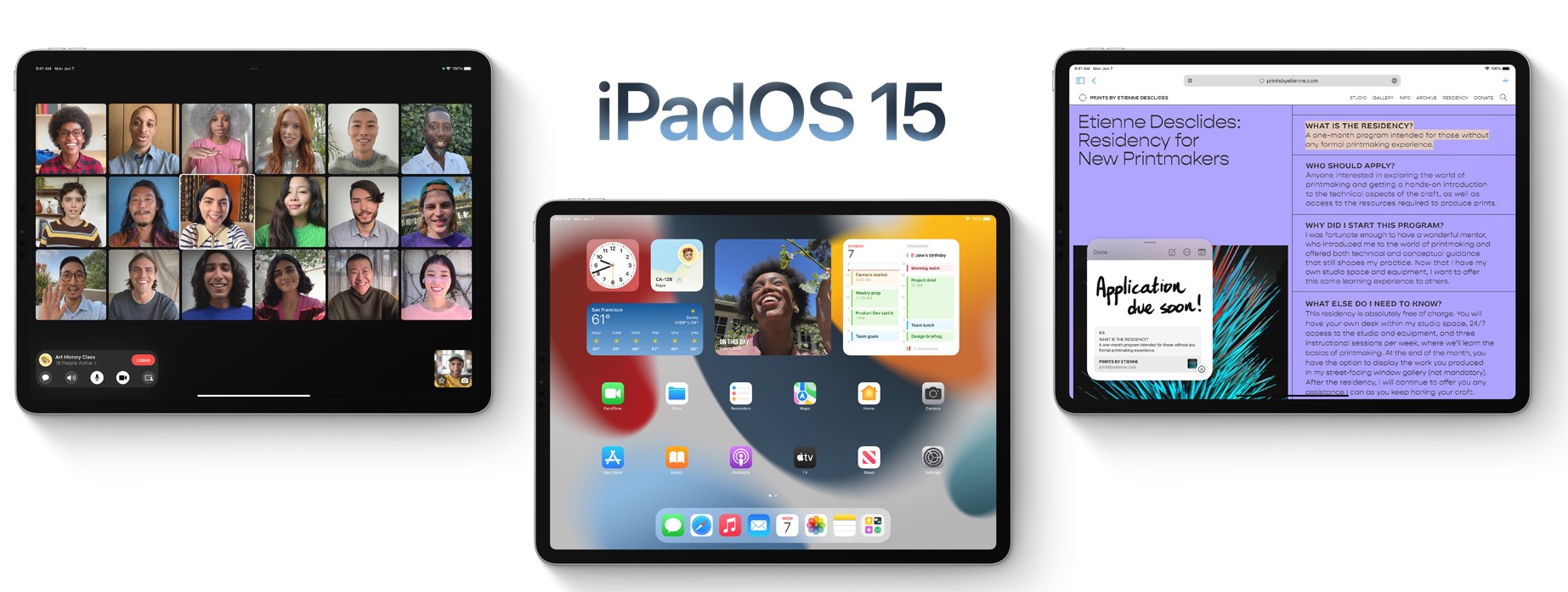 Apple iPad OS 15